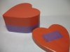 Crackle Coat Painted Paper Heart Box